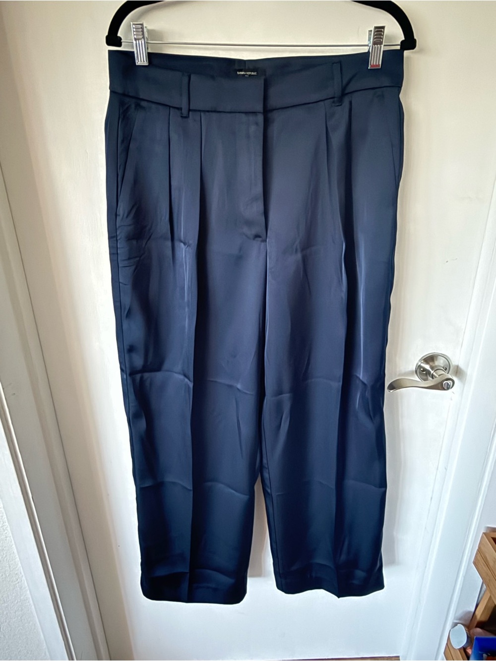 Banana Republic Navy Blue Wide Leg Trousers